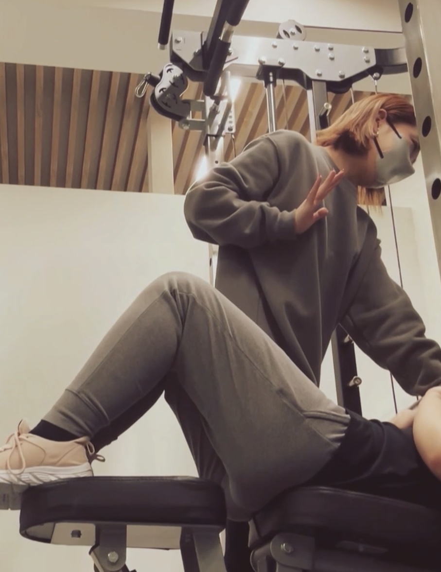 お客様とのセッション風景(筋トレ編)